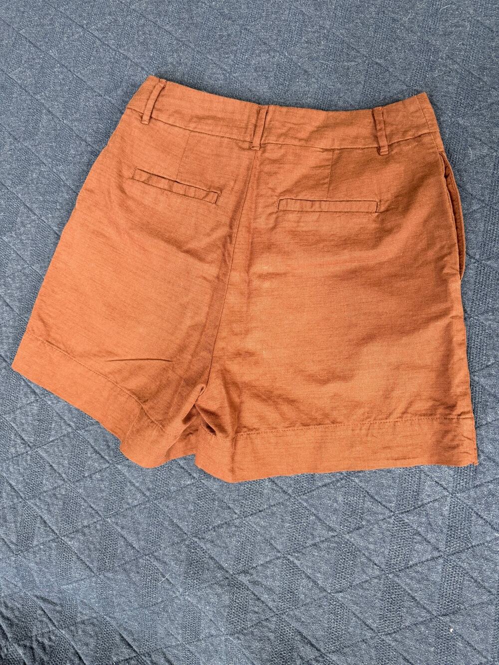 A New Day Women's Brown Twill Pleated Shorts 5" Size 4 Target